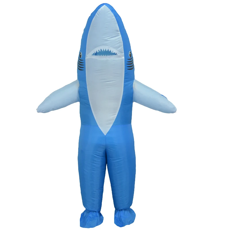 Inflatable Shark เครื่องแต่งกายฮาโลวีนคอสเพลย์ Carnival Party เครื่องแต่งกายคริสต์มาสชุดผู้ใหญ่สัตว์ Disfraz คอสเพลย์ Props แฟนซีชุด