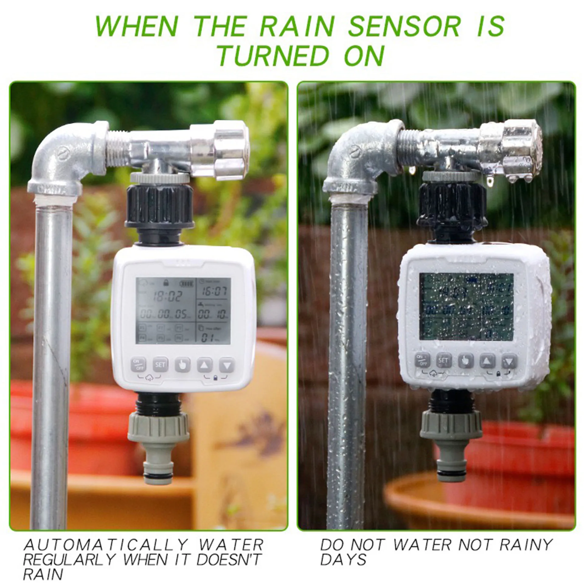 New Outdoor Intelligent Automatic Irrigation Timer Garden Watering Controller Home Garden Irrigation Timer Controller System