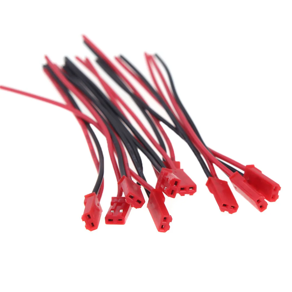 10 Pairs 100mm JST Connector Plug Cable Male+Female for RC Model Car Lipo Battery Helicopter DIY FPV Drone Part