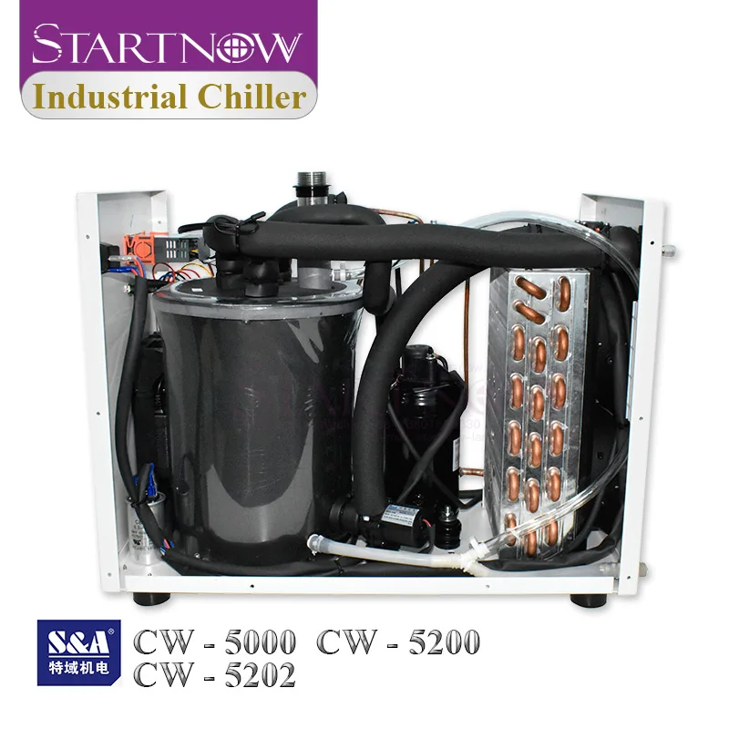 S&A Industrial Water Chiller CW-5200AG CW-5000AH For CNC Spindle 80W 150W CO2 Laser Machine Laser Tube Cooling CW5202TG CW5000TH