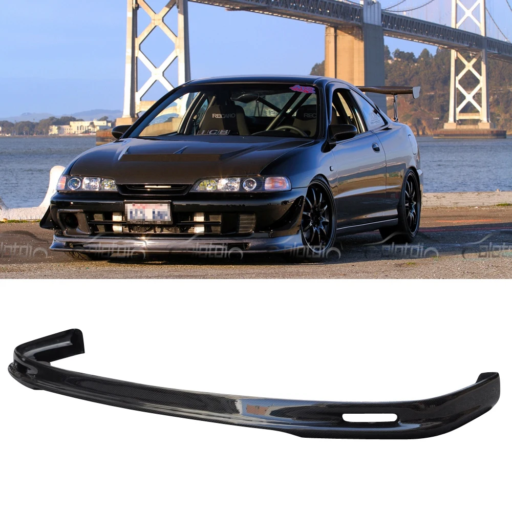 For Acura INTEGRA DC2 1994-2001 Front Bumper Lip Spoiler Carbon Fiber Auto Tuning Parts