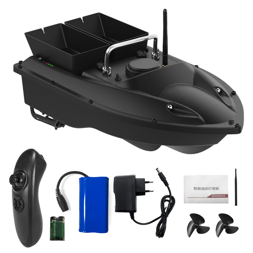 Wireless Remote Control Fishing Bait Boat Smart Fishing Feeder Fish Finder Device 430-540 yards Remote Range Auto Rc lure boat