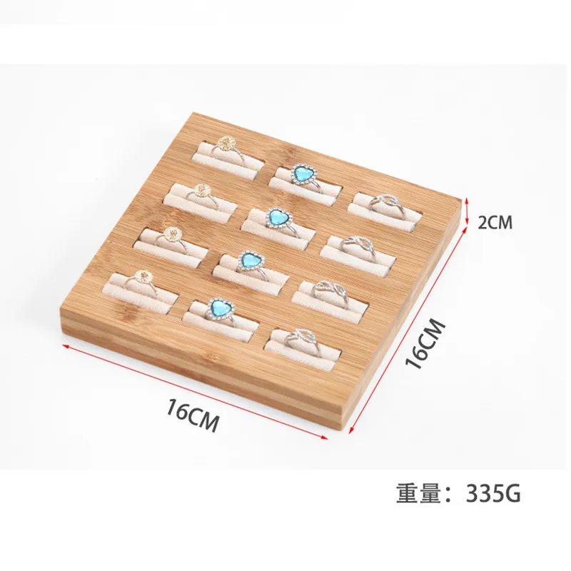 Ring Earrings Display Tray Slot Fashion Jewelry Cufflinks Organizer Holder Case Box Showcase Ring Earring Jewelry Display