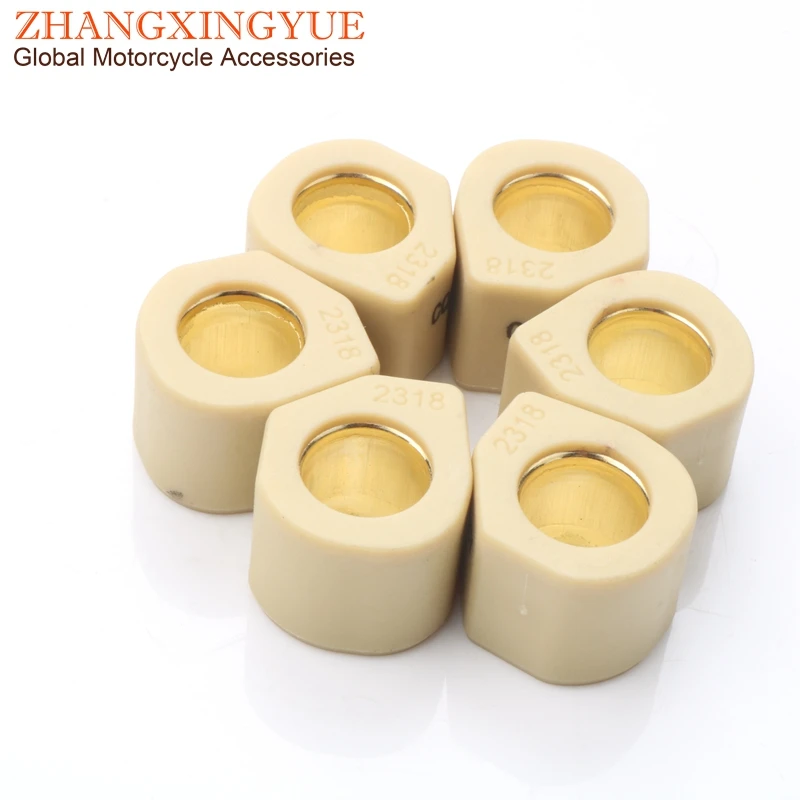 6 szt Performance Variator Roller wagi 20gram 23x18mm dla Adly Hurricane 320 — zdjęcie 3