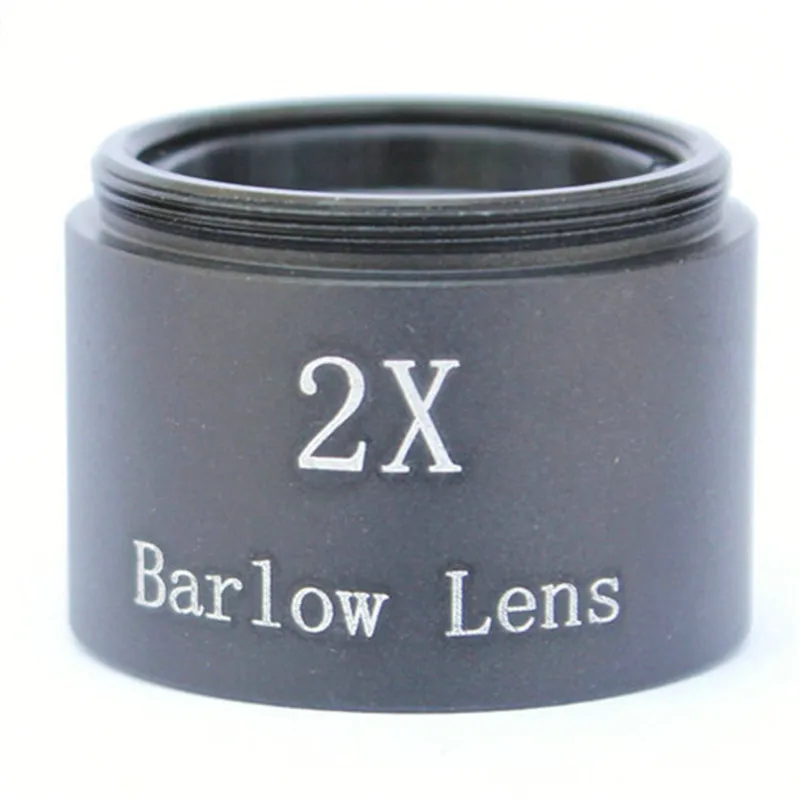 Agnicy 1.25 Inches Barlow Mirror Fine Thread&Coarse Thread Telescope Accessories 2X Eyepiece Extender Barlow Lens