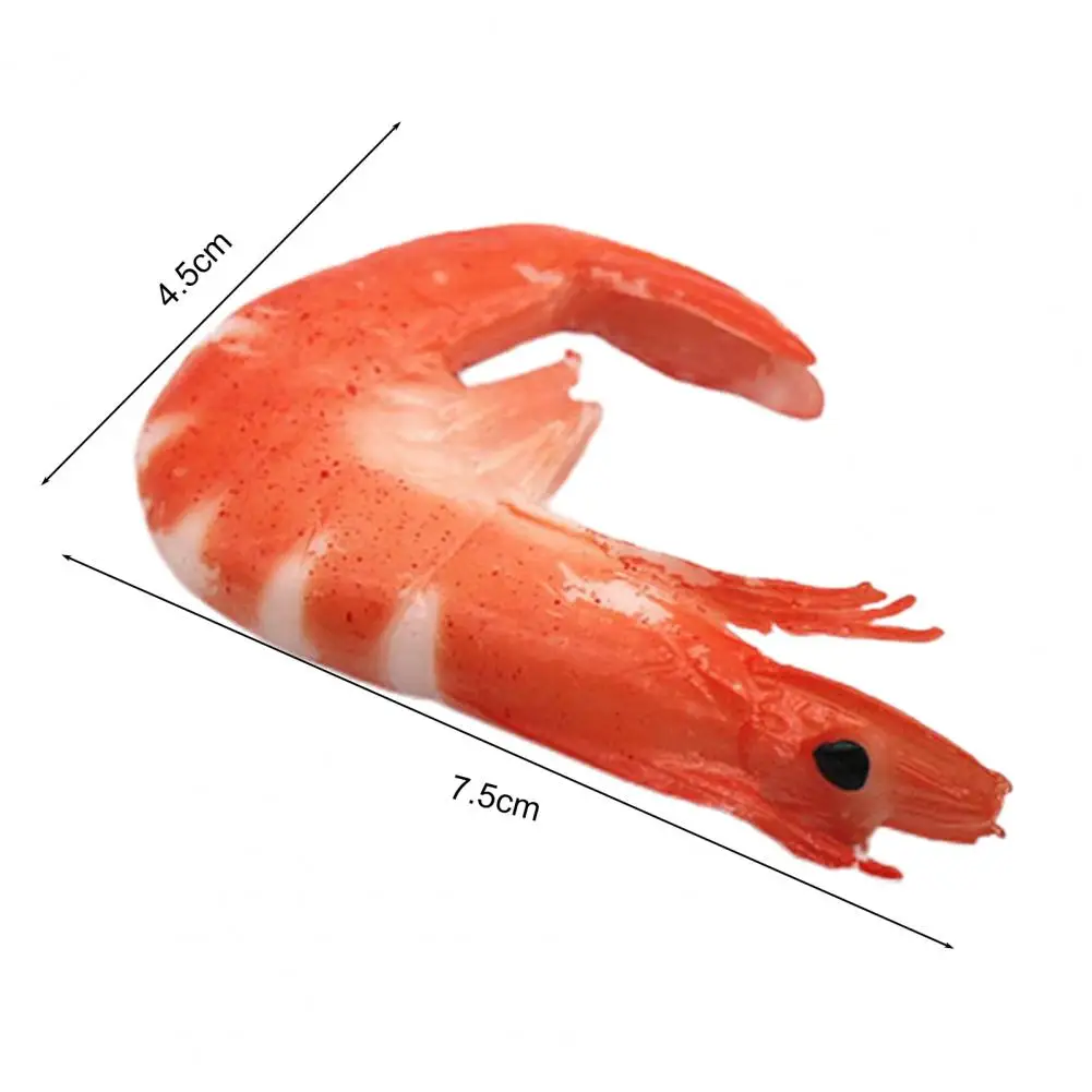 Simulatie Prawn Speelgoed Pretend Play Sleutelhanger Hanger Diy Decoratie Hoge Simulatie Eten Play Model Keuken Scène Grappig Speelgoed