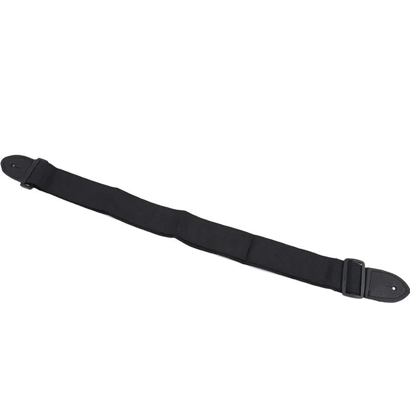 Correa de guitarra de cuero para cabeza, correa de hombro ajustable para guitarra eléctrica, bajo, piezas de guitarra, Accesorios Negros de alta
