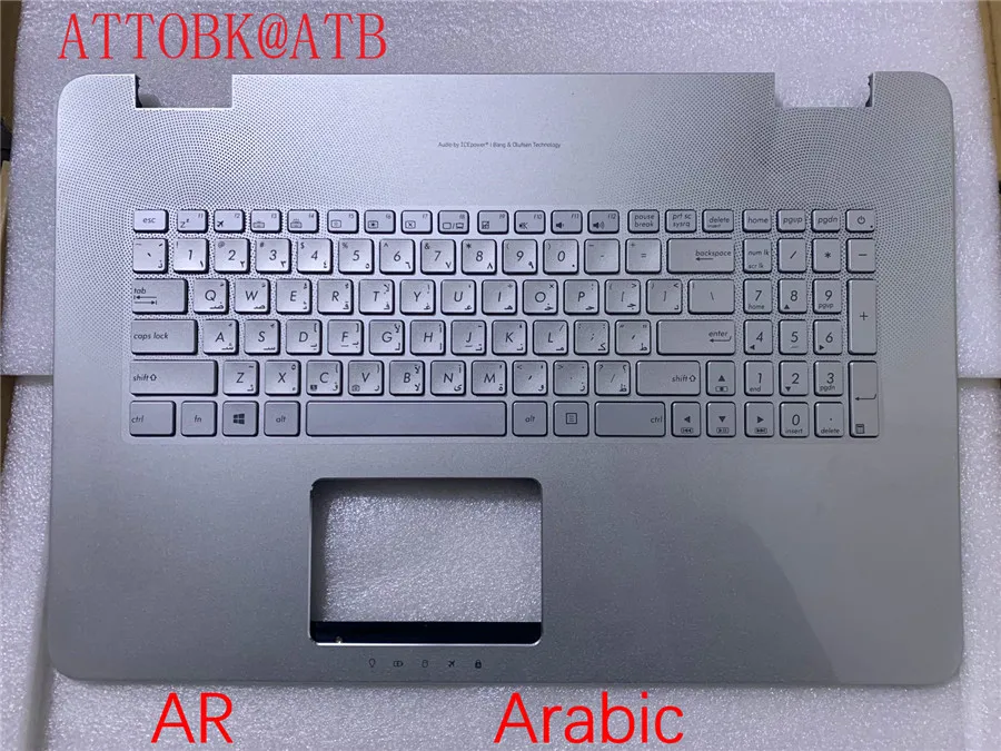 Imagem -03 - Eua ar Francês Espanhol ru Laptop Palmrest Teclado Padrão para Asus N751 N751jx G771 G771jw Gl771jm Gl771jw Backlight com Tampa