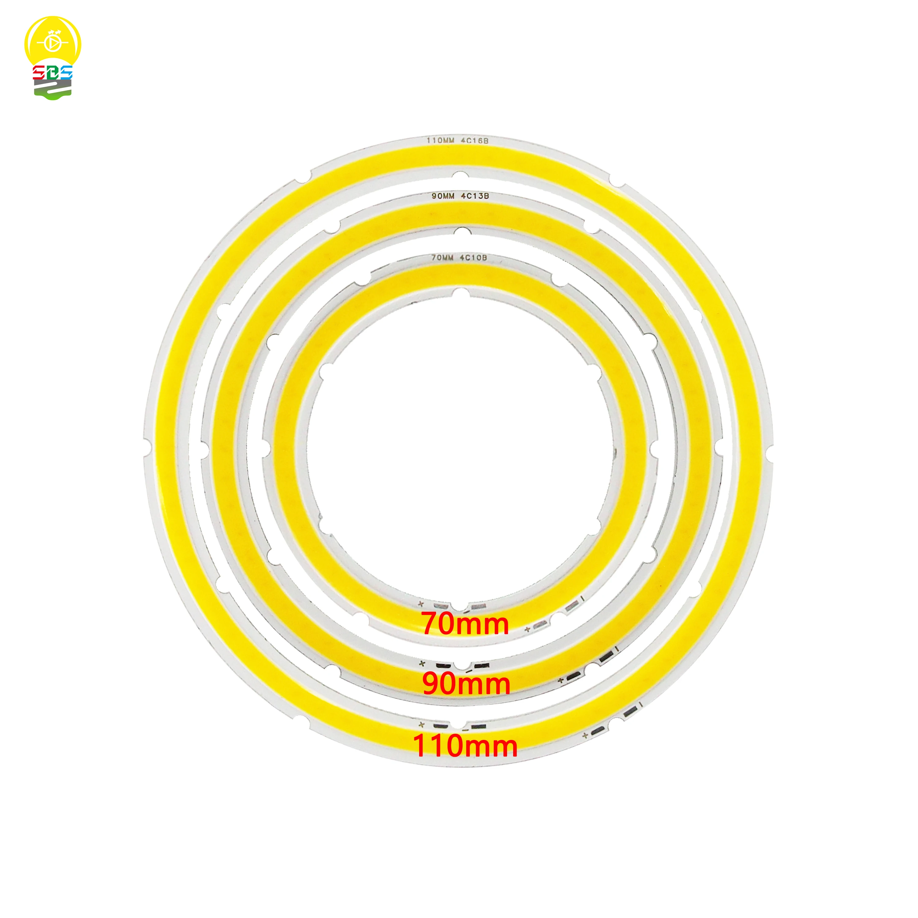 2020 New Annular Led Cob Bulb Light Source Ring 60-120mm Dimmable Cob Chip With Dimmer Remote Controller Lamp for Diy Lighting