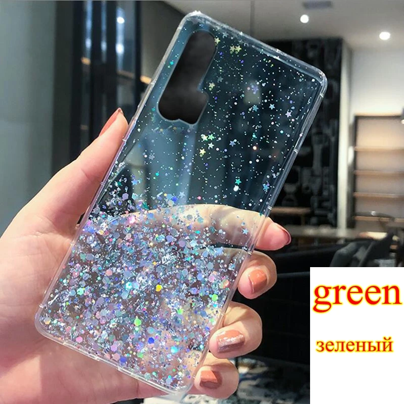 Bling Glitter etui na telefony do samsung galaxy A41 A415 A415F DS krzemu miękki futerał pełna pokrywa dla samsung A 41 451 451F tylna okładka