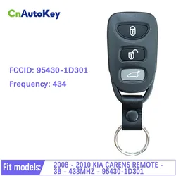 CN051145 95430-1D301 HM-TO13 Original Remote Smart Car Key Control Fob For KIA Carens 2008-2010 433MHZ 3 Button