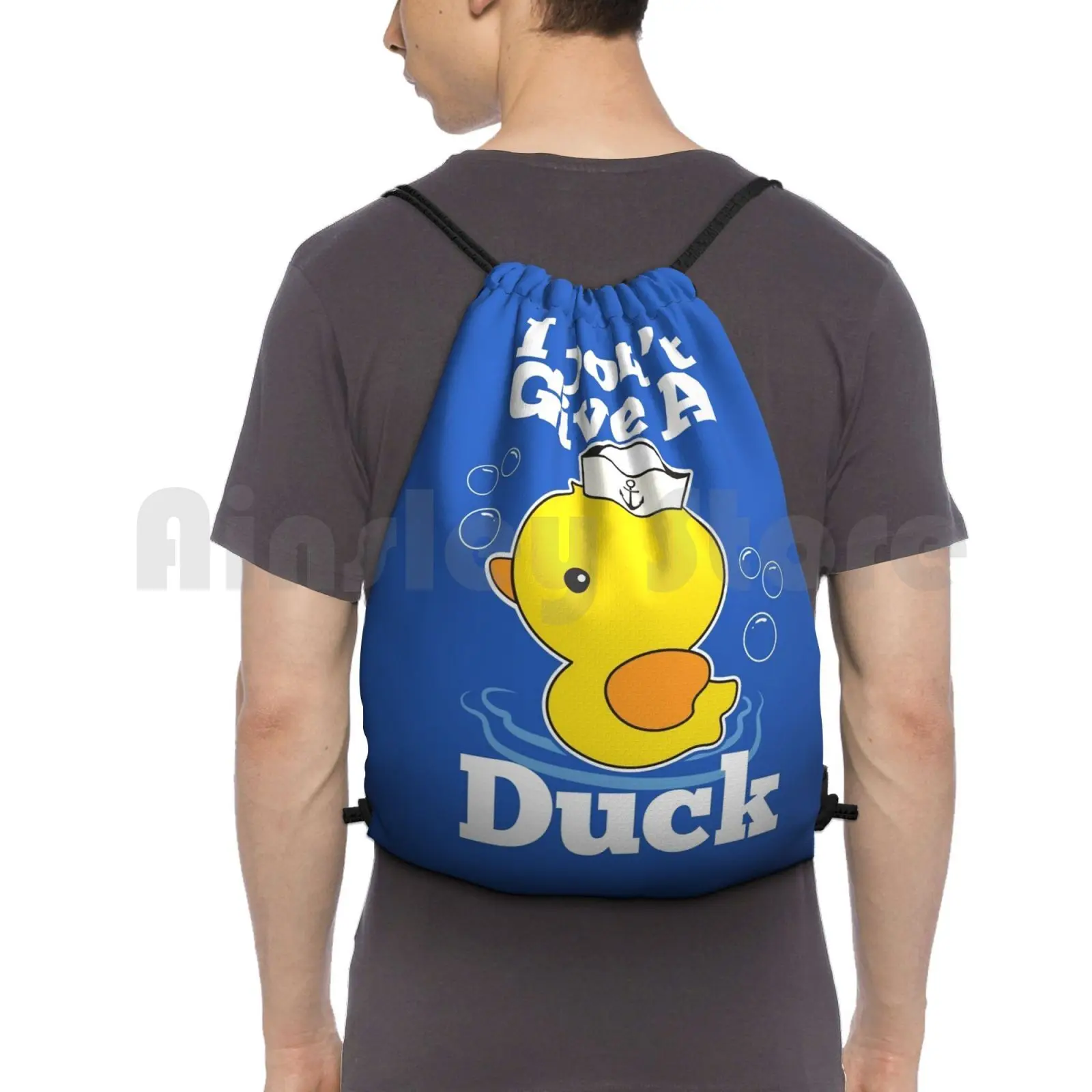 ICH Nicht Geben EINE Ente Rucksack Kordelzug Tasche Reit Klettern Sporttasche Ducks Nette Lustige ICH Nicht Geben EINE Ente nicht Geben Ente