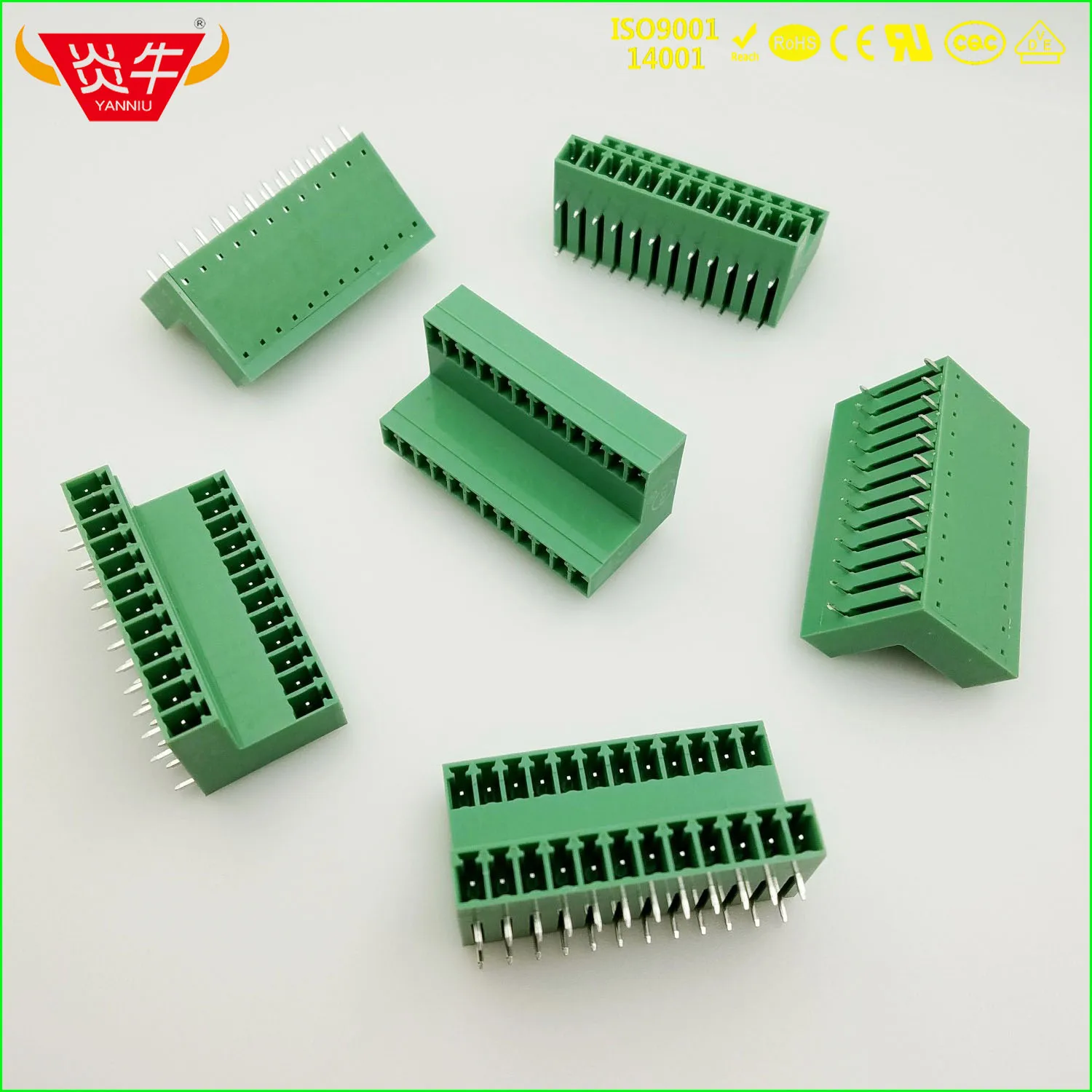 

50Pcs KF2EDGRT 3.5mm 2P-12P PCB PLUG-IN TEMINAL BLOCKS 15EDGRT 4PIN ~ 24PIN MCD 1,5/ 2-G-3,5 PHOENIX CONTACT DEGSON KEFA YANNIU