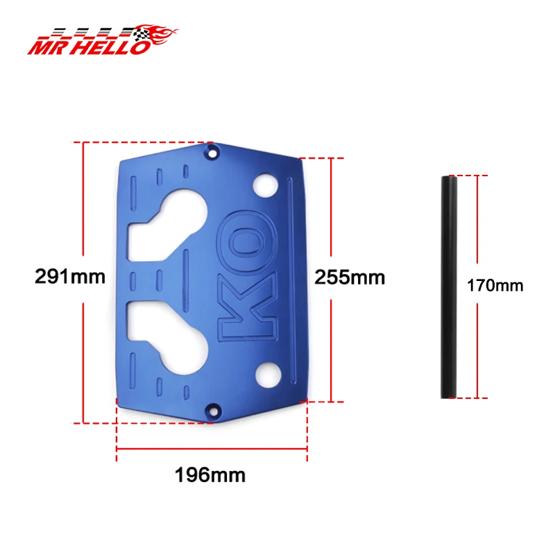 Polished Aluminum Billet Milled Hold Down Optima Red Yellow Battery Bracket Tray