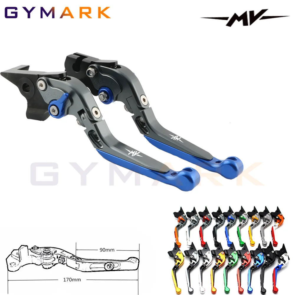 

For MV Agusta Brutale 750/910 / 989R / 1078RR Aluminum Motorcycle Adjustable Folding Extendable Brake Clutch Lever