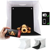 1PCS Portable Soft Box Foldable Mini LED Photo Studio Shooting Photography Light Box Softbox Tent + Dual Color Backdrops