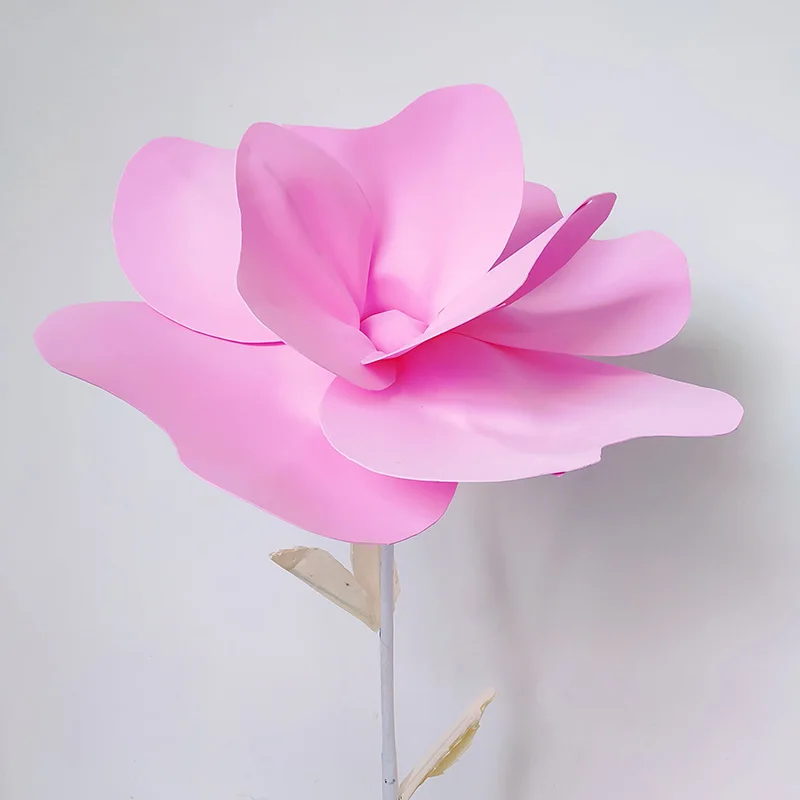 80/100cm PE Foam Giant Artificial Poppy Flower Head Shop Window Display Flowers Wedding Road Lead Party Stage Decoration Floras