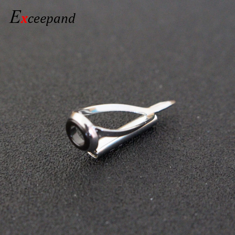 Exceepand 9 pcs Set Stainless Steel Frame Fishing Rod Guide Boat Rod Line Eyelet for Fishing Rod Building or Repair