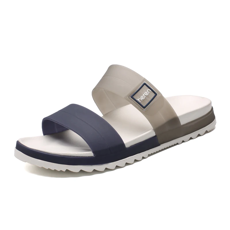 Sandals Men Summer Slippers Fashion Peep Toe Flip Flops Male Outdoor Non-slip Flat Beach Slides Size 45