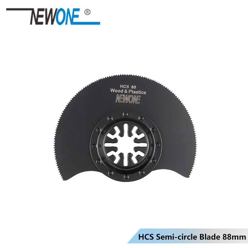 NEWONE 88mm HCS/HSS Flush/Flat Segment Saw blade Semi-circle blade for Makita,AEG,Fein,Dremel multiple Oscillating Power Tools