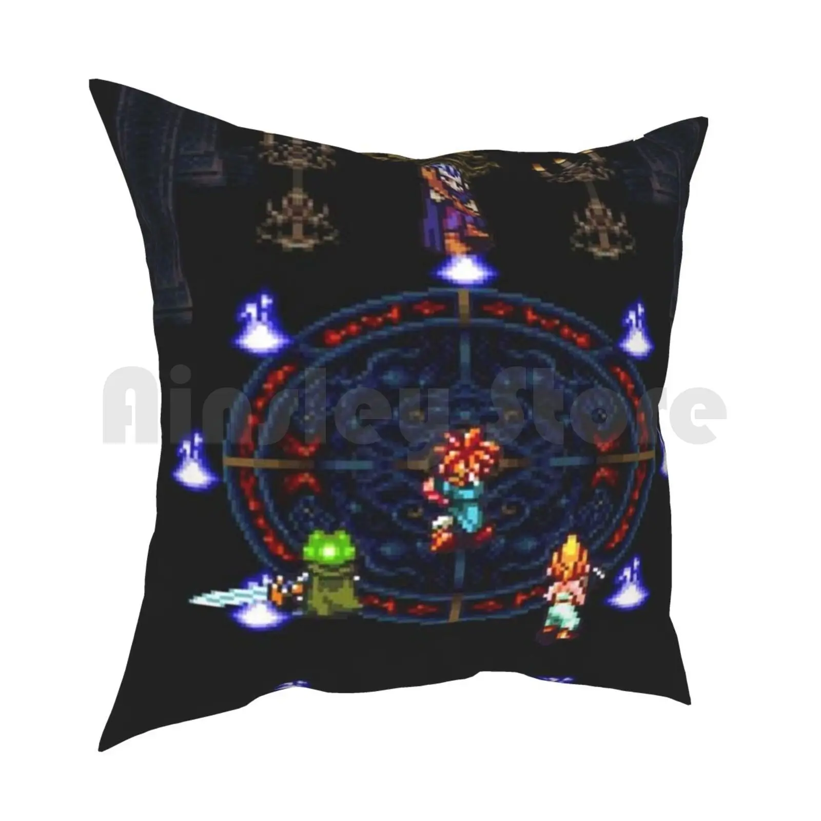 Chrono Trigger-Magus Fight Pillow Case Printed Home Soft DIY Pillow cover Chrono Trigger Magus Snes Game Super Nintendo