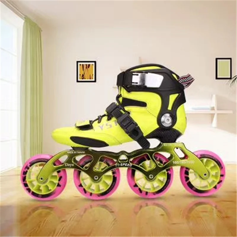 3 Wheels Children Inline Speed Street Skates 3X90 3X100 3X110 Kids Slalom Roller Sneaker Carbon Fiber Boot Marathon Road Skating