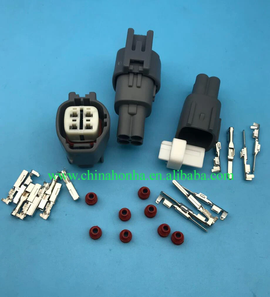 

2 pcs 4 Pin 6189-0629/90980-11028 6188-0517/90980-11027 Auto Connector For 1JZ-GTE 2JZ-GTE O2 Sensor Bulkhead Connector