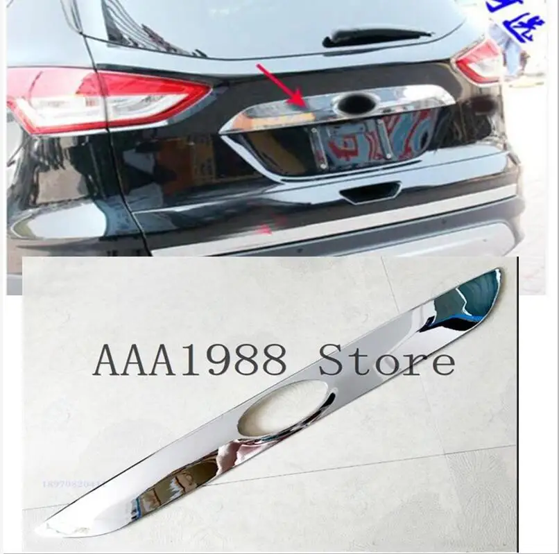 

2013-2015 Chrome Rear Trunk Styling Door Cover Molding Garnish Tail Gate Cover Trim Strip For FORD KUGA ESCAPE