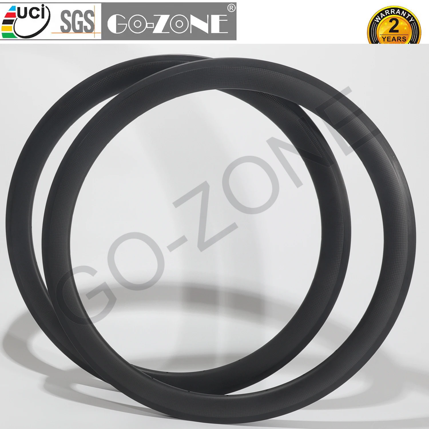 700c Carbon Road Rims V Brake High TG 255 °C Clincher Tubeless 26mm Width 30/35/38/40/45/50/55/60/75/80mm Carbon Road Rims