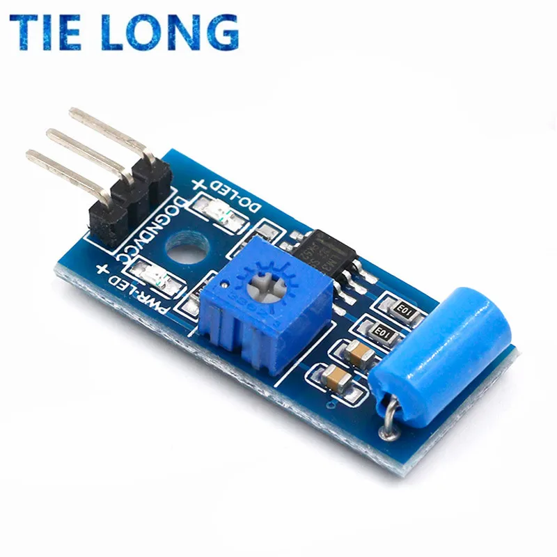 Normalmente Fechado Tipo Vibration Sensor Module, Alarme Sensor, Switch para Arduino, SW-420