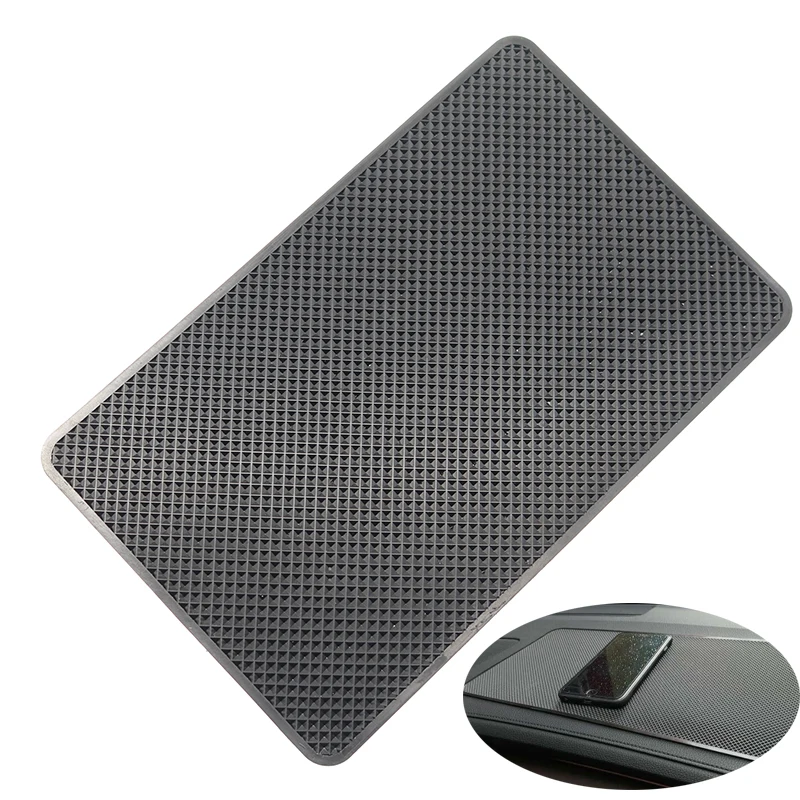 Car Dashboard Non-slip Rubber Pad Heat-resistant Pad Silicone Dashboard Bracket Mobile Phone Key and Coin Non-slip 190x120mm