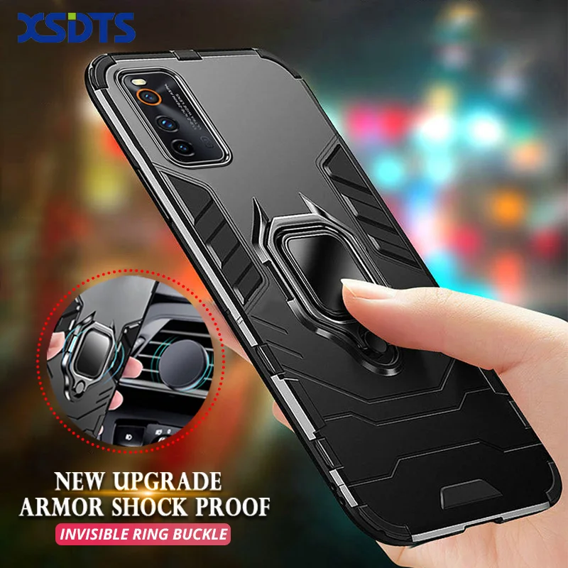 Case For Vivo iQOO Neo 3 Z1 Z1X U1 Neo3 NEX 3S 5G Anti Shock Proof Bracket Ring Magnetic Phone Cover