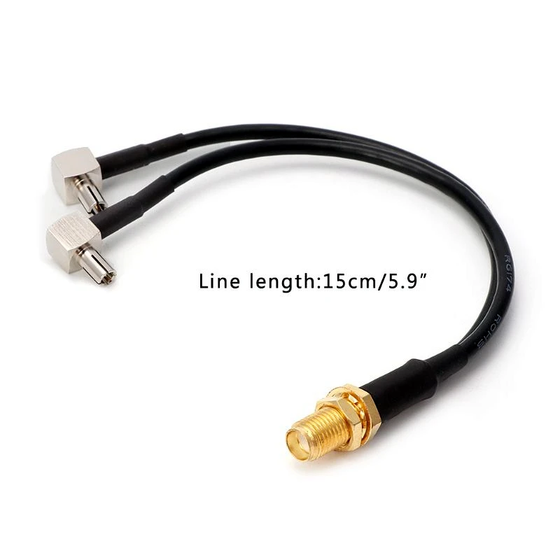 

Antenna extension cord SMA Female to 2 X TS9 Connector Splitter Y type Cable Pigtail for HUAWEI/ZTE 3G/4G modem antenna