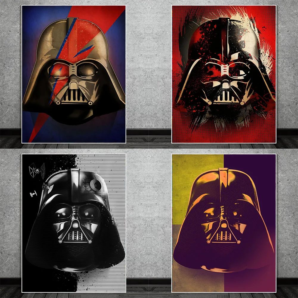 Disney Wall Art Visions Of Darth Vader Posters and Prints Portrait of Vader Canvas Paintings on the Wall Art Pictures