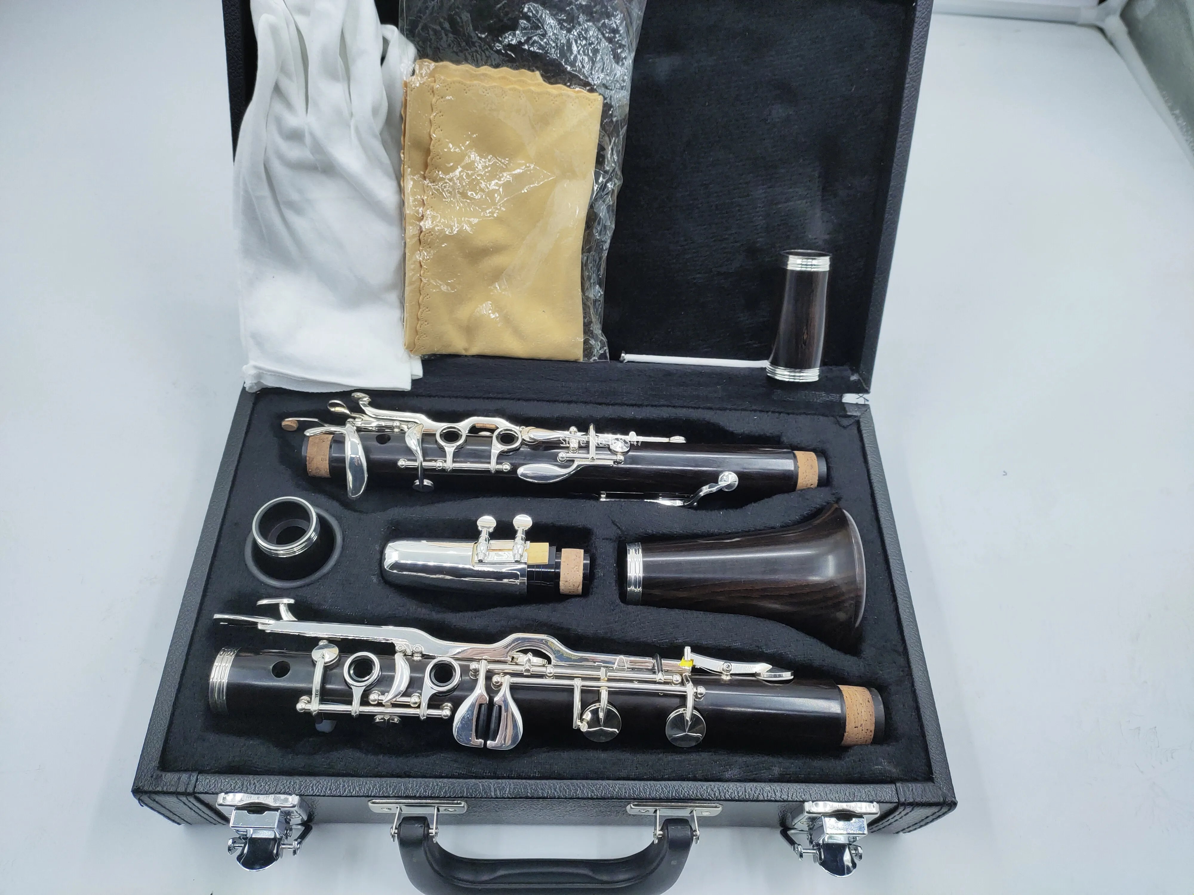 MARGEWATE G Tune Clarinet 18 Keys Ebony Wood Nickel Plated Professional Musical Instrument With Case