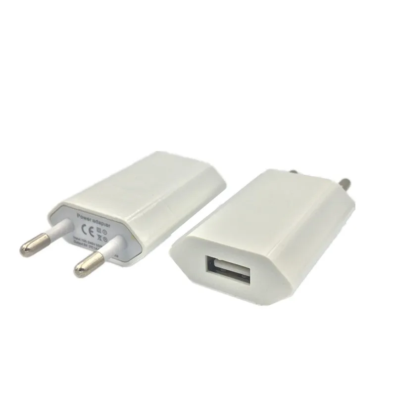 EU Standard US Plug 5V 1A Single USB AC Power Adapter Fast Charging for iPhone 4S 5 5S 6 6S 7 8 Plus X XS XR Phone Wall Charger