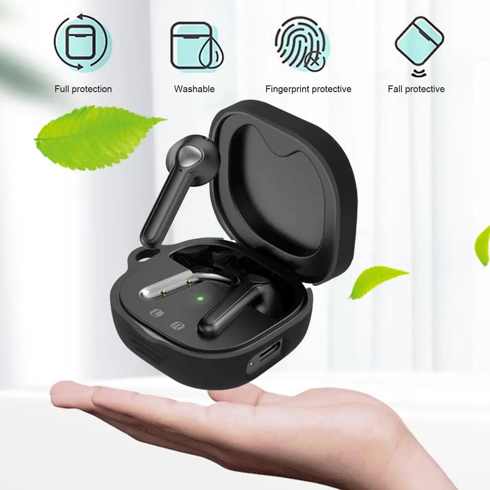 Etui ochronne na słuchawki TrueAir2 etui z funkcją ładowania akcesoria do toreb pyłoszczelne, zmywalne skórzane etui z hakiem