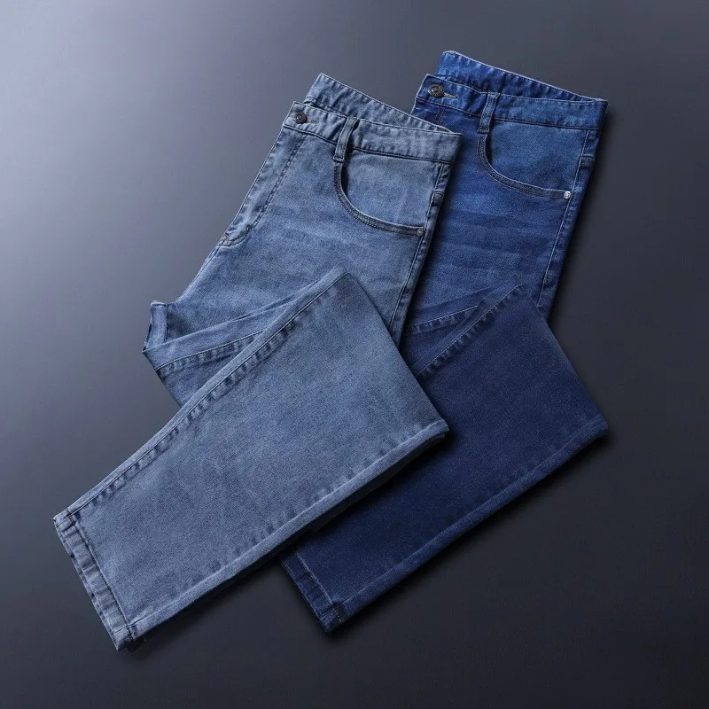 Straight Casual Men Jeans Regular Fit Denim Jeans For Male Classic 2021 Autumn Spring Jeans Men Pants Clothing