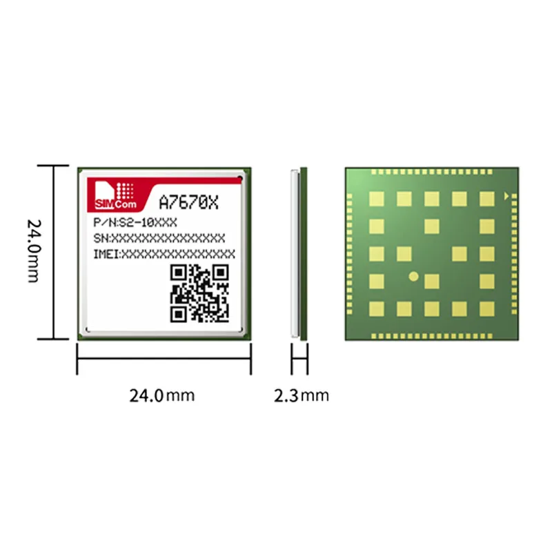 SIMCOM Wireless Module A7670X Small size LTE Cat 1 module A7670SA A7670E A7670C