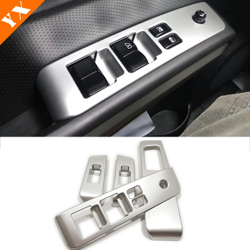 For Nissan X-Trail X trail T31 Car Window Glass Lift Switch Trim Cover Door Button Decoration 2008 09 10 11 12 2013 ABS Matte