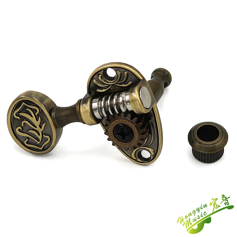 Taiwan Guitar String Tuning Pegs Tuners Machine Heads classics open type Bronze retro for Folk Acoustic Guitar Electric Guitar