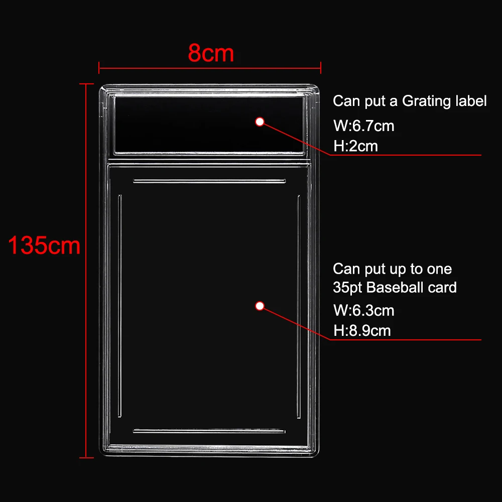 Football Graded Card Case Acrylic TCG Game Slab BoxPocket Monster  Basketball Star Grading Card Case - AliExpress 15