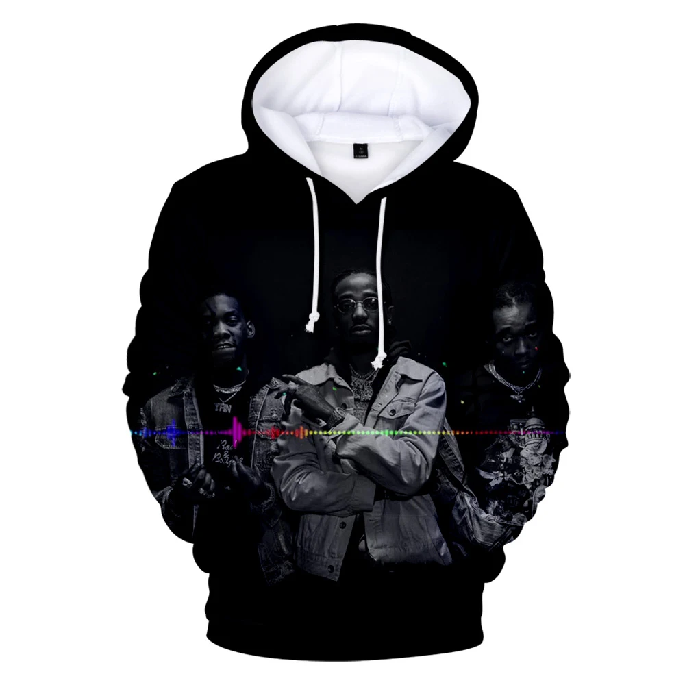 Migos Rapper 3D Hoodies Sweatshirt Men Women Long Sleeve Pullover Casual Oversize Hoodie 3D Sweatshirt Men\'s Streetwear 2XS-5XL