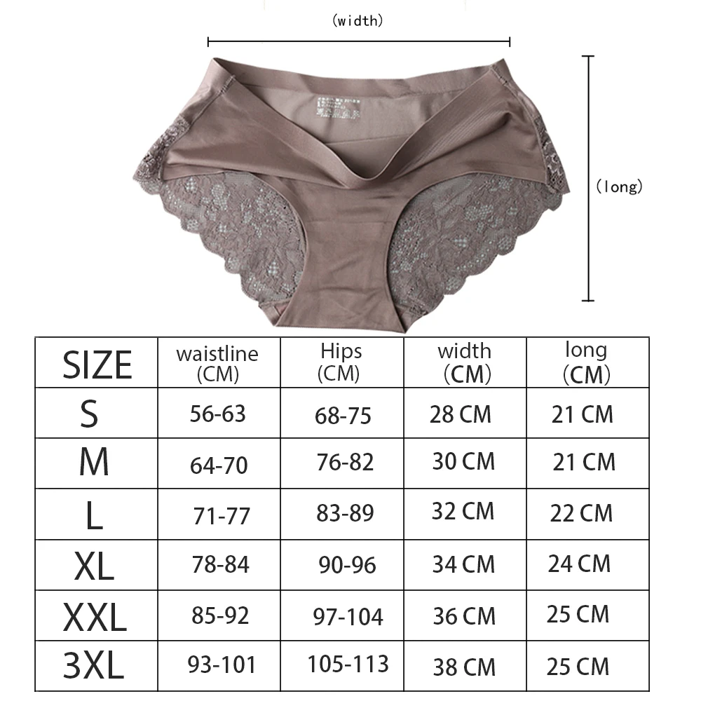 7Pcs Women\'s Pants exy Panties 2022 Women\'s Iace lingerie Solid Color Seamless briefs Mid-Rise Briefs Woman cotton underwear