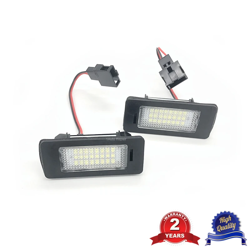 For PASSAT B8 Audi A4 A5 S5 TT Q5 R36 8T0943021 2pcs LED Licence Plate Light Lamp Bulbs No Error