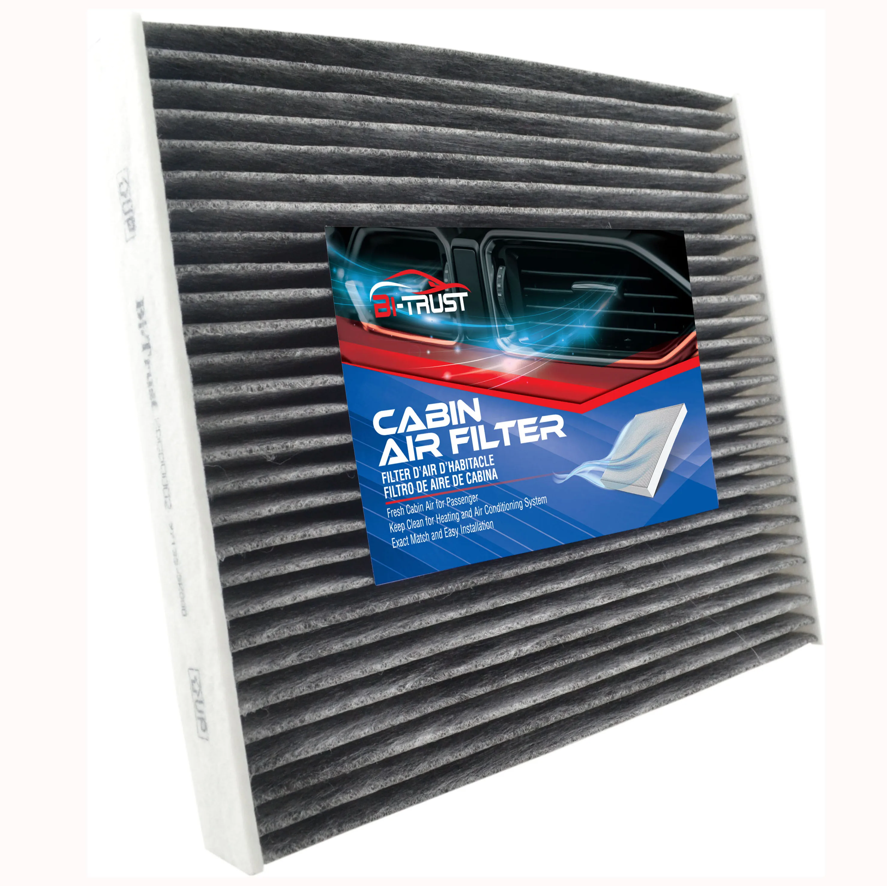 Bi-Trust Cabin Air Filter for Hyundai Azera/Santa Kia Magentis Optima CF10381,08790-3K000,97133-2B010,97133-3K000