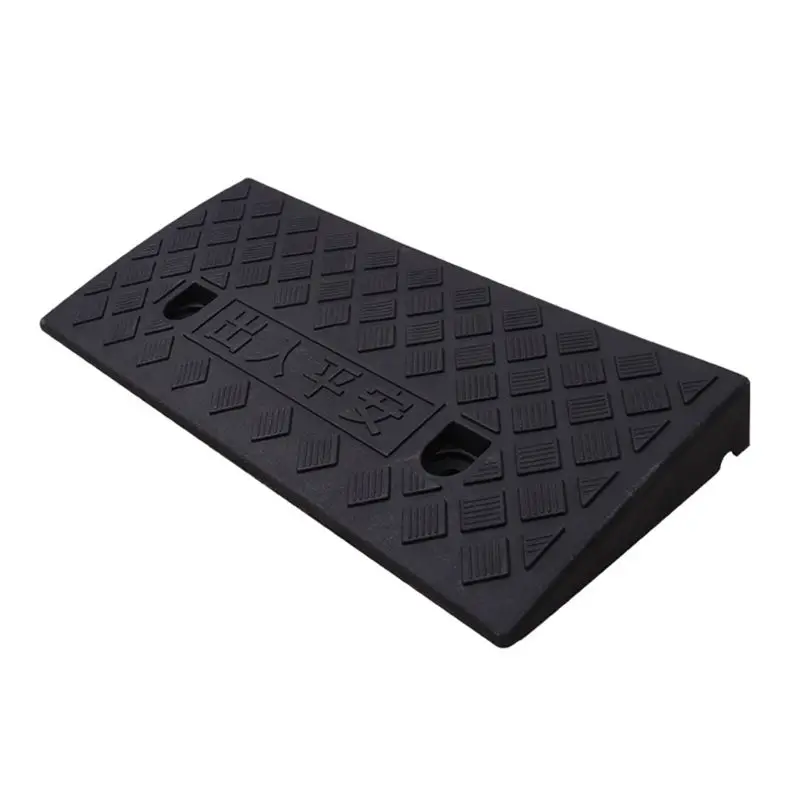 Car Access Ramp Triangle Pad Speed Reducer Durable Threshold for Automobile Motorcycle Heavy Wheelchair Duty Rubber