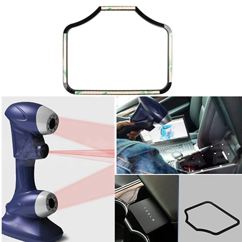 Model3 Car Engine Start Card posizione chiave Trim Frame Holder Fixer limitazione Sticker decorazione per Tesla Model 3 Y accessori