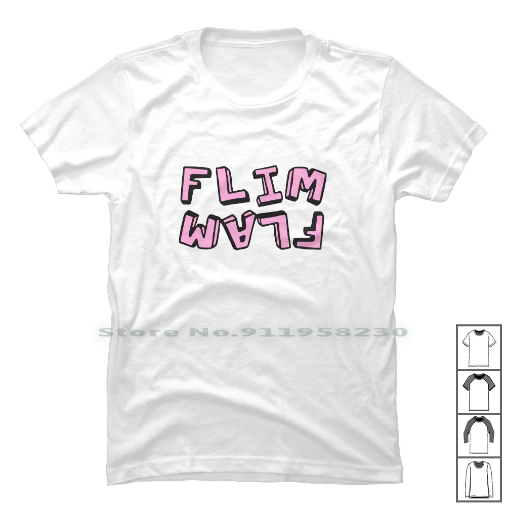 Flam Flim Flam Flamingo T Shirt 100% Cotton Flamingo Flaming Beauty Stuff Pink Bird Ink Ox Mi Go Am