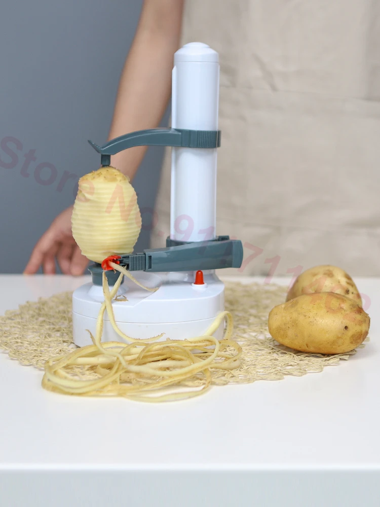 Electric Peeler Fruit Potato Peeling Machine Automatic Spiral Apple Peeler Vegetable Cutter Paring Tool